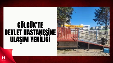 Gölcük’te Hastane Önüne Yeni Yaya Köprüsü