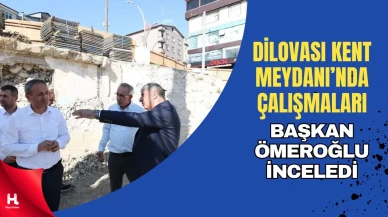 Dilovası Kent Meydanı’nda Çalışmalar Devam Ediyor
