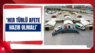 Kocaeli’de Sahra Hastanesi Tatbikatı Başladı