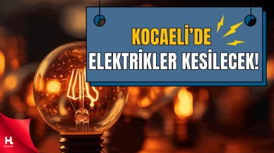Kocaeli’nin 6 İlçesinde Planlı Elektrik Kesintisi