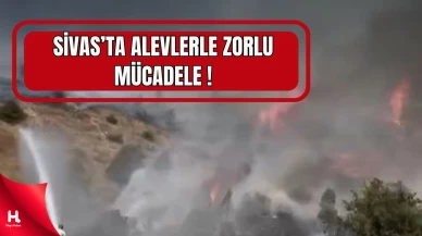 Hafik’te Orman Yangını Alarmı