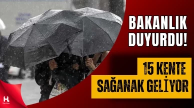 İçişleri Bakanlığı’ndan 15 İle Sağanak Uyarısı