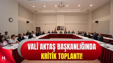 Vali Aktaş Başkanlığında Barınma ve Güvenlik Toplantısı Gerçekleşti