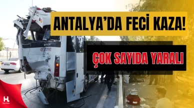 Antalya’da Midibüs Kazası: 15 Yaralı
