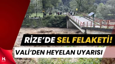 Rize’de Sel Felaketi: Ayder Yolu Kapandı, Köprü Çöktü