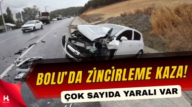 Bolu-Mudurnu Yolunda Zincirleme Kaza: 10 Yaralı