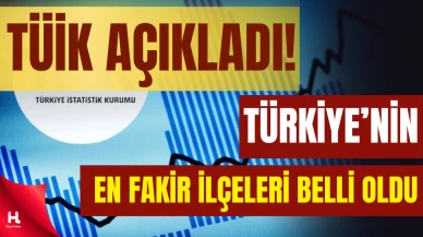 Harita Güncellendi: Türkiye’nin En Fakir İlçeleri Belli Oldu
