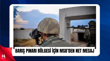 MSB’den Barış Pınarı Harekatı Açıklaması Geldi
