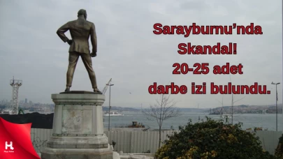 Türkiye'nin ilk Atatürk anıtına çekiçli saldırı!