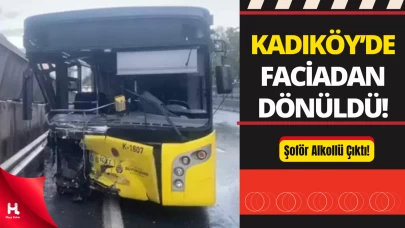 Kadıköy’de İETT Otobüsü Bariyerlere Çarptı: Şoför Alkollü Çıktı!