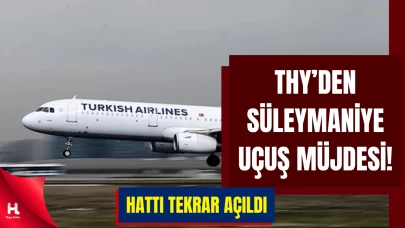 Türk Hava Yolları, Süleymaniye’ye yeniden tarifeli uçuş başlattı
