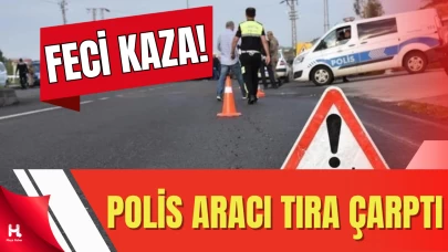Manisa'dan trafik kazası: 1 polis şehit oldu, 1 polis ağır yaralı.