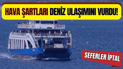 Bozcaada ve Gökçeada hatlarında feribot seferleri iptal