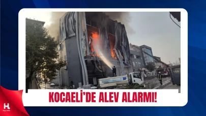 Kocaeli’nde Depo Yangını! Alevler Gökyüzünü Aydınlattı