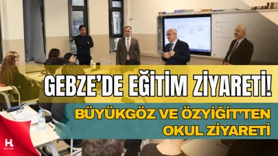 Başkan Büyükgöz ve Kaymakam Özyiğit’ten okul ziyareti