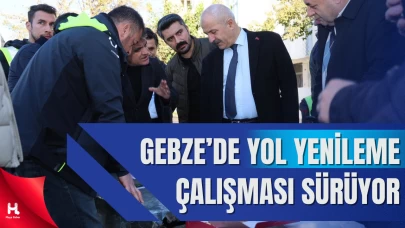 Gebze’de 90 Sokakta Yol Yenileme Çalışması Sürüyor