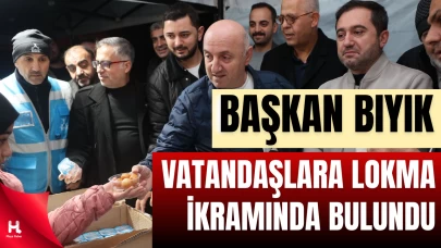 Başkan Bıyık, Regaip Kandili’nde Vatandaşlara Lokma Dağıttı