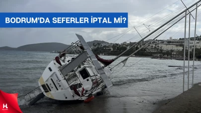 Bodrum'da Fırtına Etkili Oldu, Feribot Seferleri İptal Oldu Mu?