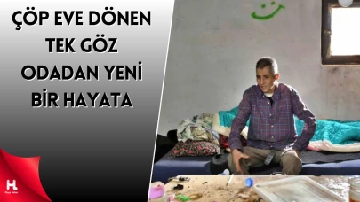 Çöp eve yaşamak zorunda kalan adama sahip çıktılar