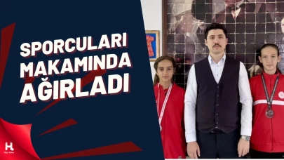 Kaymakam Kahraman Başarılı Sporcuları Makamında Ağırladı