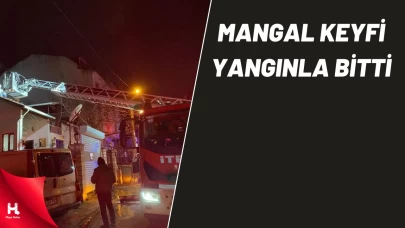 Körfez’de balkonda mangal keyfi yangınla bitti