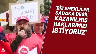 ‘Bi̇z Emekli̇ler Sadaka Deği̇l Kazanılmış Haklarımızı İsti̇yoruz’