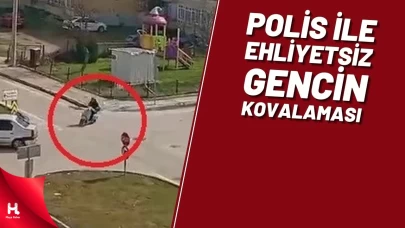 Bursa'da Polis İle Ehliyetsiz Gencin Kovalamacası Kameraya Yansıdı