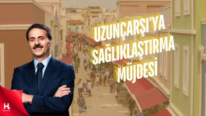 Başkan Yusuf Alemdar Uzunçarşı’da müjdeyi duyurdu