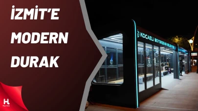 İzmit Millet Bahçesi’ne LED’li Modern Durak Yapıldı