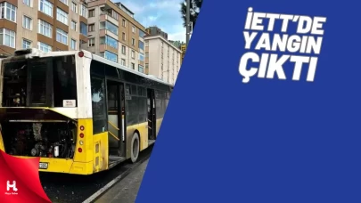 Eyüpsultan'da İETT Otobüsünde Yangın