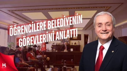Başkan Bakkalcıoğlu Öğrencilere Belediyenin Görevlerini Anlattı