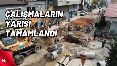 İSU Derince’de Çalışmaların Yarısını Tamamladı