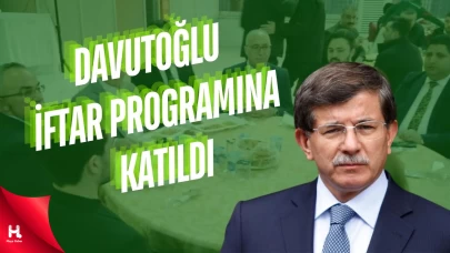 Ahmet Davutoğlu Tekirdağ'da İftar Programına Katıldı