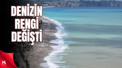 Antalya'da Sağanak: Denizin Rengi Değişti