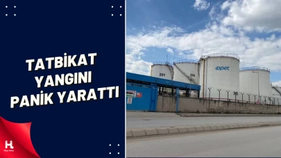 Körfez’de Akaryakıt Tesisinden Yükselen Alevler Panik Yarattı