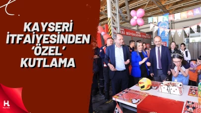 Kayseri İtfaiyesinden Aleyna'ya 'Özel' Kutlama
