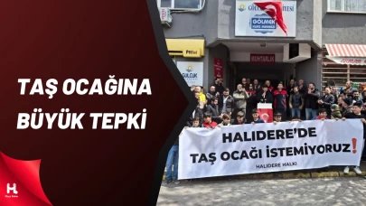 Halıdereliler Taş Ocağına Hayır Dedi