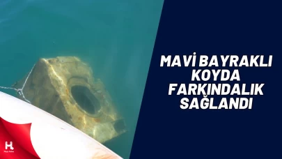 Mavi Bayraklı Gümbet Koyu’ndan Çamaşır Makinesi Çıktı!