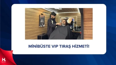Kuaför Salonuna Çevirdiği Minibüsle VIP Tıraş Hizmeti Veriyor
