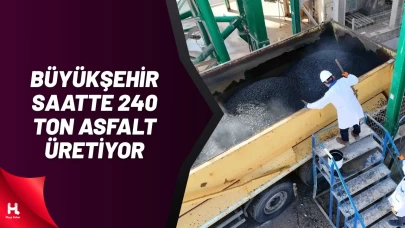 Kocaeli Büyükşehir Belediyesi Saatte 240 Ton Asfalt Üretiyor
