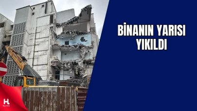 SEKA Semt Polikliniği’nde Yıkım Devam Ediyor: Binanın Yarısı Yıkıldı