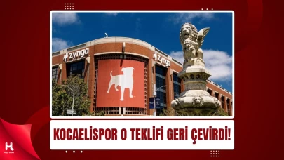 Kocaelispor, Zynga’nın Sponsorluk Teklifini Kabul Etmedi