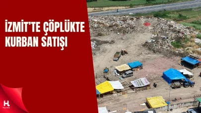 İzmit'te Çöplük İçinde Kurban Satışı!