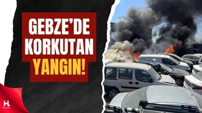 Gebze Sanayi Sitesinde Korkutan Yangın