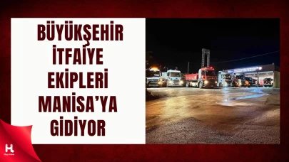Kocaeli Büyükşehir Ekipleri, Yangında Manisa’yı Yalnız Bırakmadı