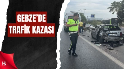 Gebze’de Emniyet Şeridinde Kaza: 2 Yaralı