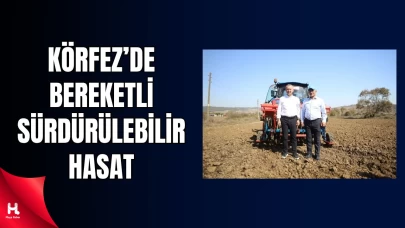 Körfez Belediyesi Sürdürülebilirlik Modeliyle 5 Ton Buğday Hasat Etti