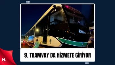 Kocaeli’de 9. Tramvay Raylara İndi