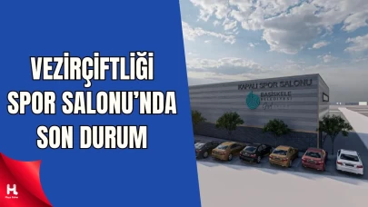 Vezirçiftliği Spor Salonu İnşaatı Devam Ediyor