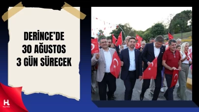 Derince’de 30 Ağustos Zafer Bayramı Coşkusu Üç Gün Sürecek